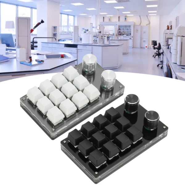 Mechanical Gaming Keypad One Handed Macro Mechanical Keyboard 12 Key Multifunction DIY Programmable Keypad for Office Gaming - Image 3