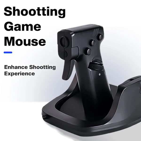 Gun Style Gaming Mouse FPS Game OrionTime L24 Vertical Handle Grip Wired Peripherals Pc Custom Gamer Accessories Shooting Mice